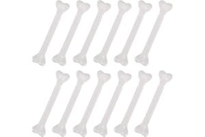 FOMIYES 36Pcs Halloween Plastic Bones White Plastic Bone Human Skeleton Costume Bones Jungle Bones Prop Decorations for Decoration (White)