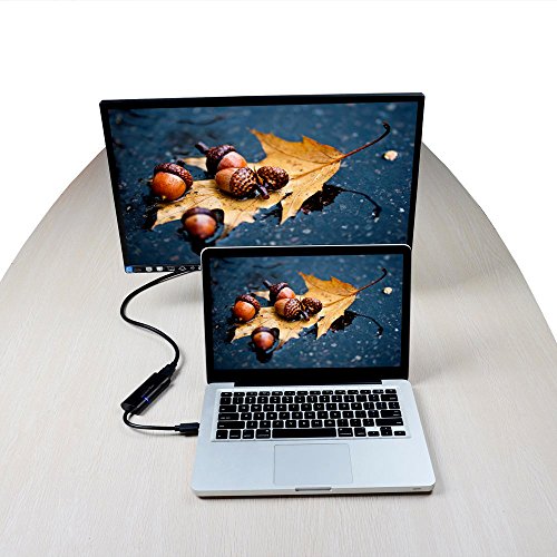 Top-Longer USB 3.0/USB 2.0 auf HDMI Externe Grafikkarte Grafikkarten – Externe Video Adapter mit 2048×1152/1920×1200 / 1080p – Externe USB / VGA Grafikkarte fur Windows 10 & Mac OS 10.11 mit Audio - 5