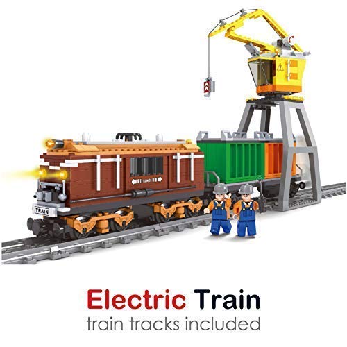 Ingenious Toys Stadt Schwer Haul Zug Set Komplett mit Kreissäge Track / 651pcs Baukasten #B5909