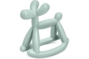 Miraloop Beißring für Baby, Jellydog Beißring Spielzeug aus Lebensmittelechtes Silikon, wundes Zahnfleisch zu Stimulieren und zu Massieren Geeignet für ab 3 Monaten Babys