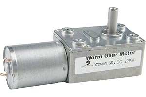 CHANCS CHACNS 370WG Motor eléctrico con engranaje helicoidal 24V DC 2RPM Reductor de alto par para equipos de automatización