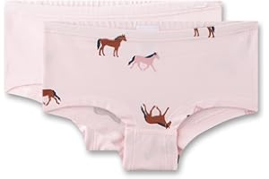 Sanetta Mädchen-Cutbriefs (Doppelpack) rosa | Hochwertige und nachhaltige Unterhose für Mädchen aus Baumwoll-Mix. Inhalt: 2er Set Unterwäsche für Mädchen