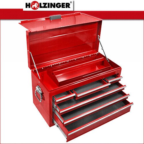 Holzinger Metall Werkzeugkoffer HWZK600-6 – kugelgelagert (6 Schubladen + 1 Fach) - 2