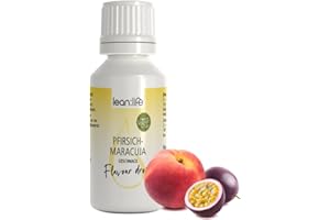 ‎LEAN:LIFE Lean:Life - Flavour Drops 30 ml - Pfirsich-Maracuja - Aroma Tropfen für Lebensmittel - zuckerfrei und kalorienarm