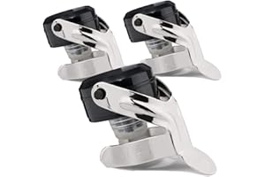 3 pezzi per confezione - Stopper Waf, Tappo Waf, Tappi Waf, Tappo per Vino, Prosecco, Spumante, Champagne, Supertappo Universale Brevettato, Colore Nero e Cromato, Tenuta 6 ATM - Brevetti Waf