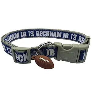 NFLPA Dog Collar - Odell Beckham JR Pet Collar #13 - NFL New York Giants Adjustable Dog Collar, Medium