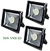 Produktbild Greenmigo 3pcs 50W LED SMD Strahler Fluter Außen Flutlicht Strahler Fluter Wasserdicht IP65 Aluminiumkörper Schwarz Warmweiß AC 85 ~ 265V