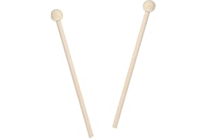 Nogeqi 2 Stück Holzschlägel 20.5cm, Xylophon Sticks Klangstab, Xylophon Schlägel Holz, Schläger für Glockenspiel Mallet für Glockenspiel Holzblock Erwachsene