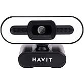 Havit HV-HN24G Full HD Pro 2K Webcam Otomatik Odaklama LED Işıklı Mikrofonlu