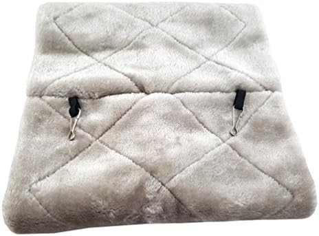 Parrot Bird Nest,Large Double Fleece Warm Cotton Hammock Triangle Cage Pet Pit Sleep Totoro Hamster Sleeping Bag Winter Plush Canary Cabin 6 Color 3 Size (Color : Grey, Size : L/190g)