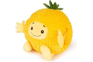 COZY NOXXIEZ Plush Hand Warmers Fruit Cuddly Soft Cushion For Kids & Adults - Pineapple