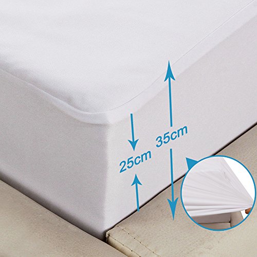Bedecor® Matratzenschoner Wasserdicht Wasserundurchlässige Matratzenauflage Tencel 90×200 cm Original OEKO-TEX® - 4