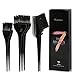 Segbeauty® 7pcs Black Tint Brush Set Hair Dye Brush, Sturdy Section Hair Tinting Brush, Professional Salon Hair Styling Balayage Tools Color Highlighter Brush