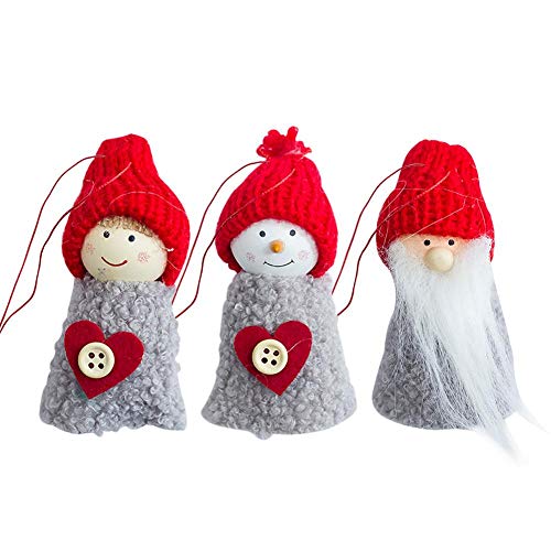 Preisvergleich Produktbild 3 PCS eingestellt Weihnachtsdekoration Familiendekoration Weihnachtsbaum Anhänger nach Hause Urlaub Landschaftsbau Dekoration