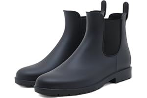 Uniuni Botas de Agua Mujer Impermeable Chelsea Zapatos de Lluvia Hombre Talla 35-43