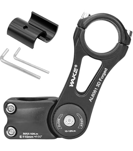 SPORTARC Kohlefaser Lenkervorbau -6/17 Grad Für Rennrad Und Mountainbike 31,8mm