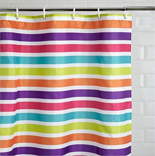 KKLL Shower curtain Polyester Printing Color bars Waterproof curtain Blackout Bath Shower Shade for Bath cut off Hanging curtain 180*180CM , 2 , 180*180cm