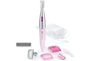 Braun Silk-épil Trymer do Stref Bikini i Brwi, Różowy/Srebrny