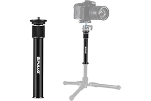 1/4 Zoll Schraube Stativ Verlängerung, PULUZ 31cm Handheld Verstellbare Tripod Extension mit 3/8 Zoll Schraube Adapter für DSLR- und SLR-Kameras