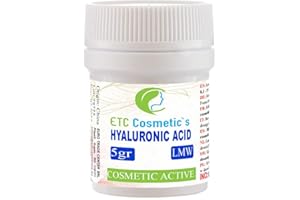 ETC COSMETIC`S HYALURONIC Acid Powder- 5g LMW (Low Molecular Weight) 100% Natural & Strong Anti-Aging,Wrinkle-Filler