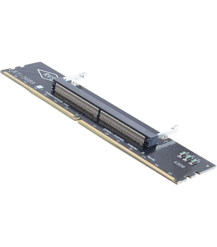 SEAFRONT DDR5 U-DIMM Naar SO-DIMM RVS Adapter - Laptop Geheugen Naar Desktop Converter SEAFRONT DDR5 U-DIMM Naar SO-DIMM RVS Adapter - Laptop Geheugen Naar Desktop Converter