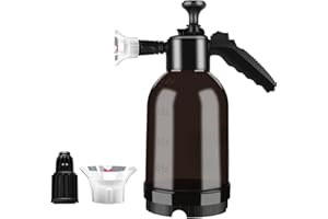 ZHSDUEWN Snow Foam Pump Sprayer, Snow Foam Gun Pressure Sprayer, 2L Hydro Spray Bottle Snow Foam with Two Nozzles Snow Foam Bottle Car Spray Bottle, Car Snow Foam Sprayer, Foam Sprayer Car Wash