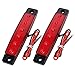 Produktbild itimo 2pcs LED-Seite Marker Indikatoren, Auto-Leuchten, 12 V, 24 V, Auto-Anhänger-Rücklicht, LED Lampen car-styling Bremse (rot)