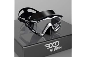 Masque de plongée Pano 3 Adulte - Masque de plongée en Verre trempé - Lunettes de plongée Anti-buée Lunettes de Natation avec Couvre-Nez pour la plongée en apnée, la plongée en apnée, la Natation