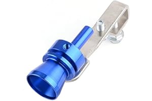 VORCOOL Voiture Turbo Sound d'échappement sifflet Pipe échappement Blow-Off Valve Simulator - taille M (couleur bleu)