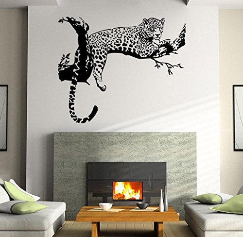 Tonsee Wandsticker Leopard Wohnzimmer Schlafzimmer Dekoration herausnehmbare Poster Tapete