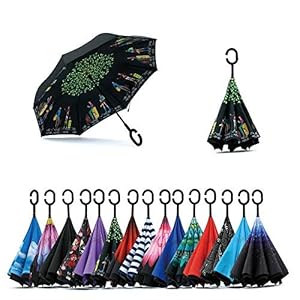 Jooayou Paraguas Invertido de Doble