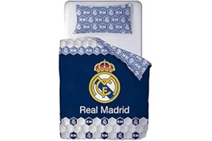 HM'S HOME'SECRET Funda Nórdica Real Madrid 2021 2 Piezas. Escudo Centrado (105 (180x220))