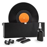 La máquina limpia vinilos manual Vinyl Clean de auna es ideal para la limpieza de discos de 7", 10" y 12".