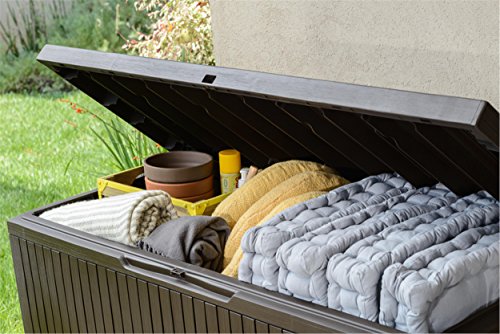 Keter Auflagen- und Universal Wood Style Box, Springwood, 305 L, braun - 4