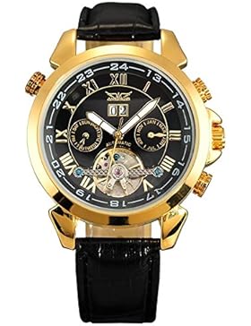 Gute Gold Ton Automatik Edelstahl Herren Armbanduhr Kalender