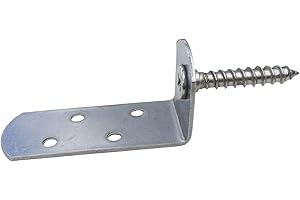 SUNLOAD Flechtzaunhalter Flechtzaunbeschlag in L-Form - 20 Stück (Edelstahl lang)