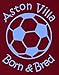 Hat-Trick Designs - Aston Villa Football Baby Children's T-Shirt Top-2-3yrs-Claret-Born & Bred-Unisex Gift