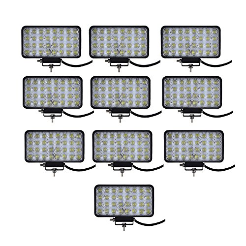 Yuanline® 12V 24V 96W Luce di corsa automatica di giorno dell'automobile del faro dell'automobile ha condotto la lampada di lavoro del riflettore IP67 impermeabile SUV Cantiere (10)