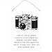 Produktbild Life is like a Camera Inspirierende schwarz & weiß Wand Metall Schild retro 15 x 20 cm