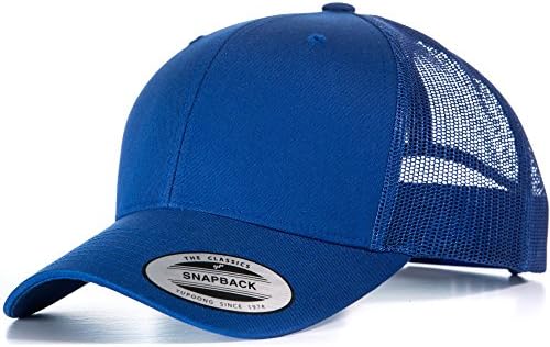 Flexfit by Yupoong Mens Classic Retro Polycotton Trucker Snapback Cap
