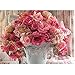 Produktbild Kayi 5D Diamant Malerei rot Nelke Kreuzstich Crafts Strass Stickerei Home Decor, Pink rose, 12 x 16 Inch