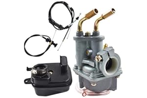 AISENPARTS Carburetor Air Filter & Throttle Choke Cable Fit For Yamaha Y ZINGER PW 50 PW50