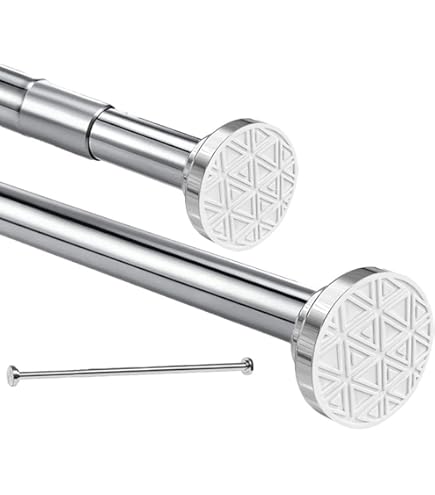 Barre De Douche Télescopique 110-190 Cm, Sans Perçage, Idéale Pour