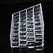 LUCKYFINE 24 Quadrates Acrylic Clear Cosmetic Container Makeup Storage Organizer
