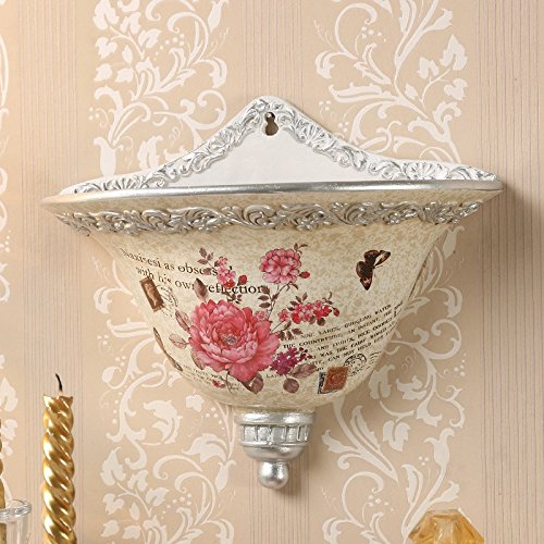 Preisvergleich Produktbild LLWW-Wall Hanging Wand Dekoration Wand Wandgemälde Wand Blumentopf Europäischen Inneneinrichtungsgegenstände Floral Vereinbarung Floral Harz,Absatz D (Silbernen Schmetterling)