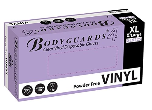 Preisvergleich Produktbild Bodyguard GL6221 Einmalhandschuhe Vinyl, Ohne Puder, 115