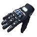 Produktbild Tuopua Motorradhandschuhe Sport PU Leder Motorrad Motorrad Sommer Handschuhe 1 Paar (L)