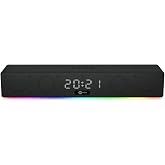 Lecoo DS103 RGB Bluetooth Stereo Radio 75Db+Hour/Alarm Aux, Flash Memory, SD Card 3D Surround Sound Game, Home, Office, Cinema Se