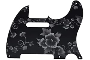 Dopro 5 Hole Vintage Tele Guitar 3D Printed plastic Pickguard Scratch Plate for USA/Mexican FD Telecaster Flower Pattern