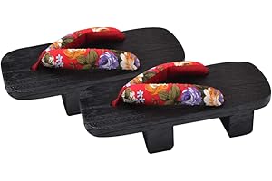 Holibanna Geta Sandali Zoccoli Delle Donne di Vibrazione di Cadute di Prestazione Della Fase di Geta Giapponese Ciabatte di Legno Scarpe Altezza Del Tacco 5